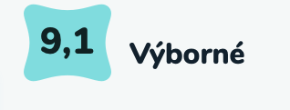 Hodnocení ubytování 9,1 – Výborné